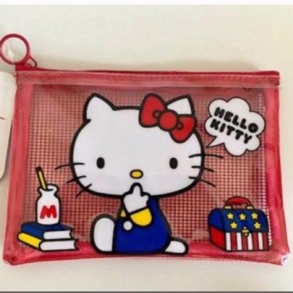 Sanrio Handbags - 🎆SALE Hello Kitty mesh zipper bag